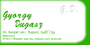 gyorgy dugasz business card